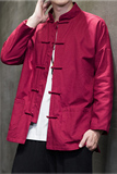 2024秋冬风男装盘扣复古中式唐装汉服夹克外套C229/Y775/P105，男装夹克，电商C229-1