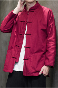 2024秋冬风男装盘扣复古中式唐装汉服夹克外套C229/Y775/P105图片