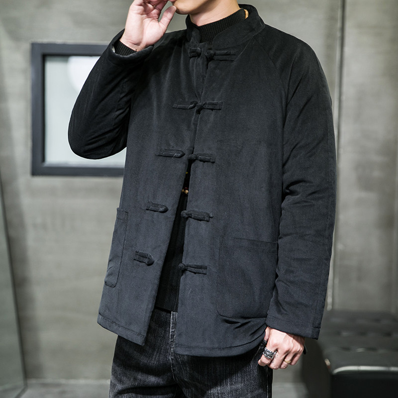 2024秋冬风男装灯芯绒复古唐装汉服棉衣棉服C229/MY461/P145,男装棉衣,电商C229-1