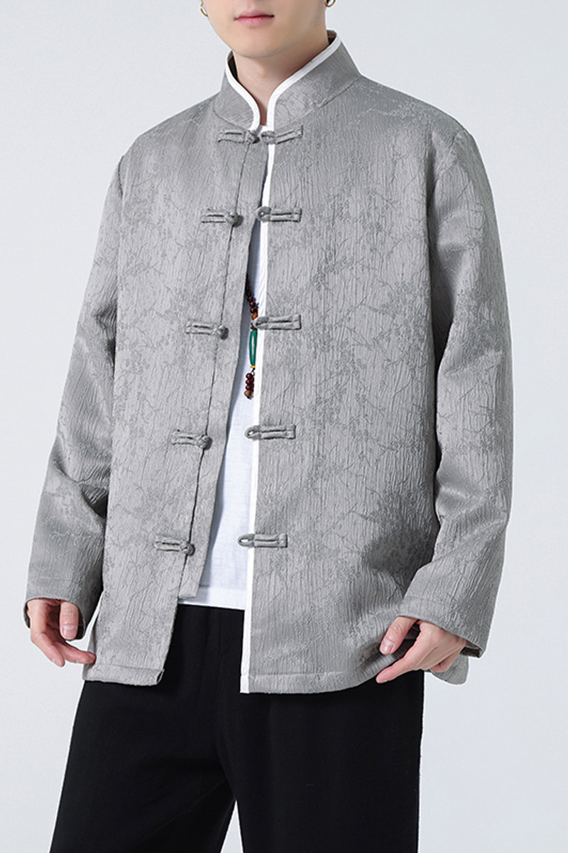 2024春夏风男装提花暗纹盘扣唐装汉服夹克外套C229-Y992-P100,男装夹克,电商C229-1