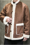 2024秋冬风男装鹿皮绒兔毛唐装汉服棉衣棉袄C229/MY799/P155，男装棉衣，电商C229-1