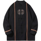 2024春夏风男装棉麻亚麻刺绣唐装汉服夹克外套C229/Y649/P80，男装夹克，电商C229-1