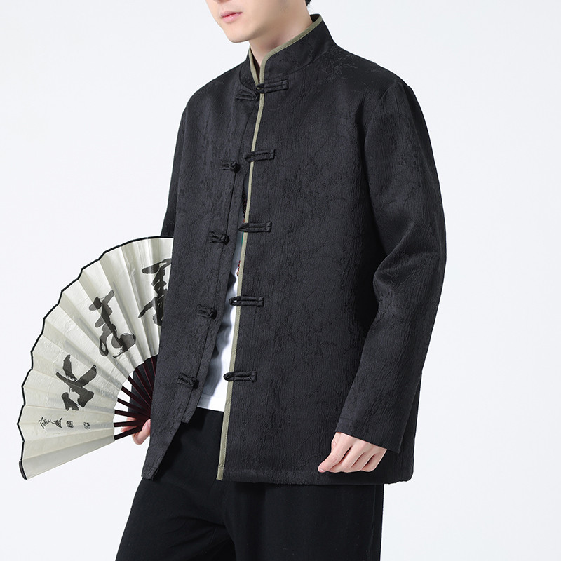 2024春夏风男装提花复古中式唐装汉服夹克外套C229-Y992-P100,男装夹克,电商C229-1