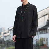 2024春夏新款风男装冰丝中式唐装汉服夹克外套C229-Y995-P100，男装夹克，电商C229-1