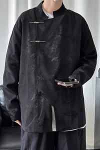 2024春夏新款风男装中式冰丝唐装汉服夹克外套C229-Y995-P100图片