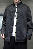 2024春夏风男装提花冰丝盘扣唐装汉服夹克外套C229-Y992-P100，男装夹克，电商C229-1