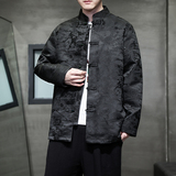 2024春夏新款风男装中式提花唐装汉服夹克外套C229-Y991-P100，男装夹克，电商C229-1