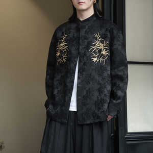 2024春夏风男装刺绣汉服唐装汉服长袖衬衫衬衣C229-Y1011-P80图片