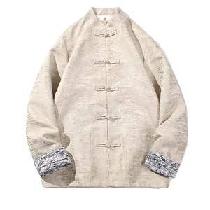 2024秋冬风男装复古盘扣中式唐装汉服夹克外套C229/Y751/P95图片