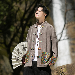2024秋冬风男装棉布复古中式唐装汉服夹克外套C229/Y758/P105图片