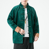 2024秋风男装丽丝绒夹克盘扣复古唐装汉服外套C229/Y910/P85，男装夹克，电商C229-1