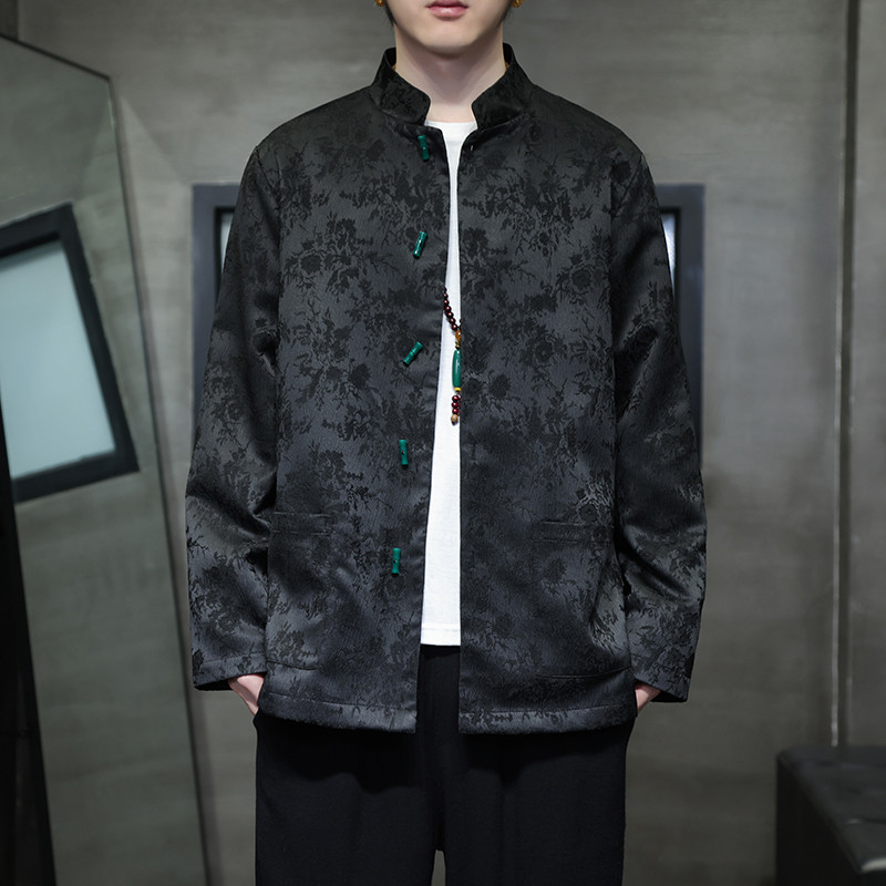 2024春夏风男装提花唐装汉服长袖夹克外套C229-Y1014-P105图片