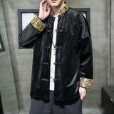 2024秋冬风男装撞色复古中式唐装汉服夹克外套C229/Y917/P80，男装夹克，电商C229-1
