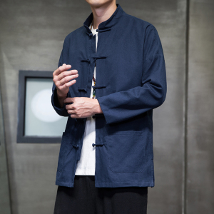 2024秋冬风男装盘扣复古中式唐装汉服夹克外套C229/Y775/P105图片