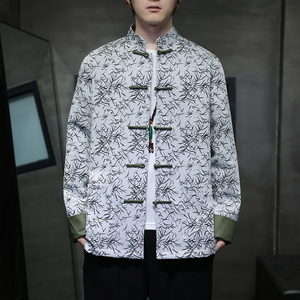 2024春夏风男装竹子提花唐装汉服夹克外套C229-Y1006-P105图片