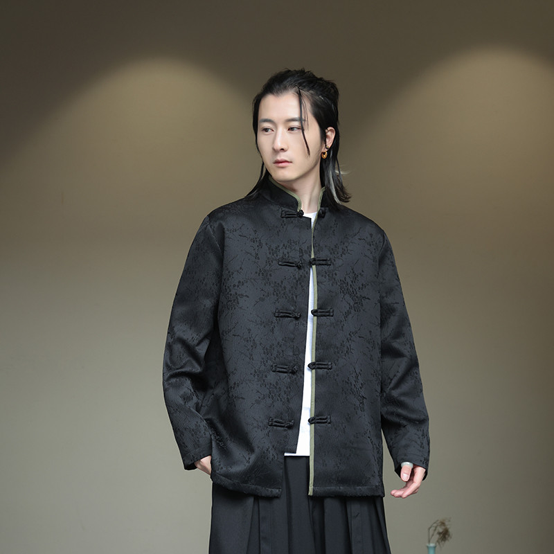 2024春夏新款风男装复古中式唐装汉服夹克外套C229-Y992-P100,男装夹克,电商C229-1