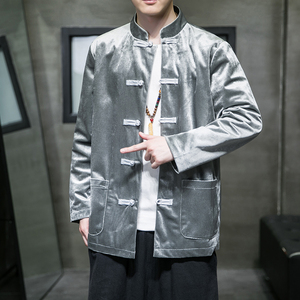 2024秋冬风男装丽丝绒复古唐装汉服夹克外套C229/Y918/P80图片