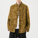 2024秋冬风复古中式盘扣大码唐装汉服夹克外套C229/Y788/P105，男装夹克，电商C229-1