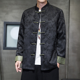 2024秋冬风男装盘扣复古中式唐装汉服夹克外套C229/Y764/P100，男装夹克，电商C229-1