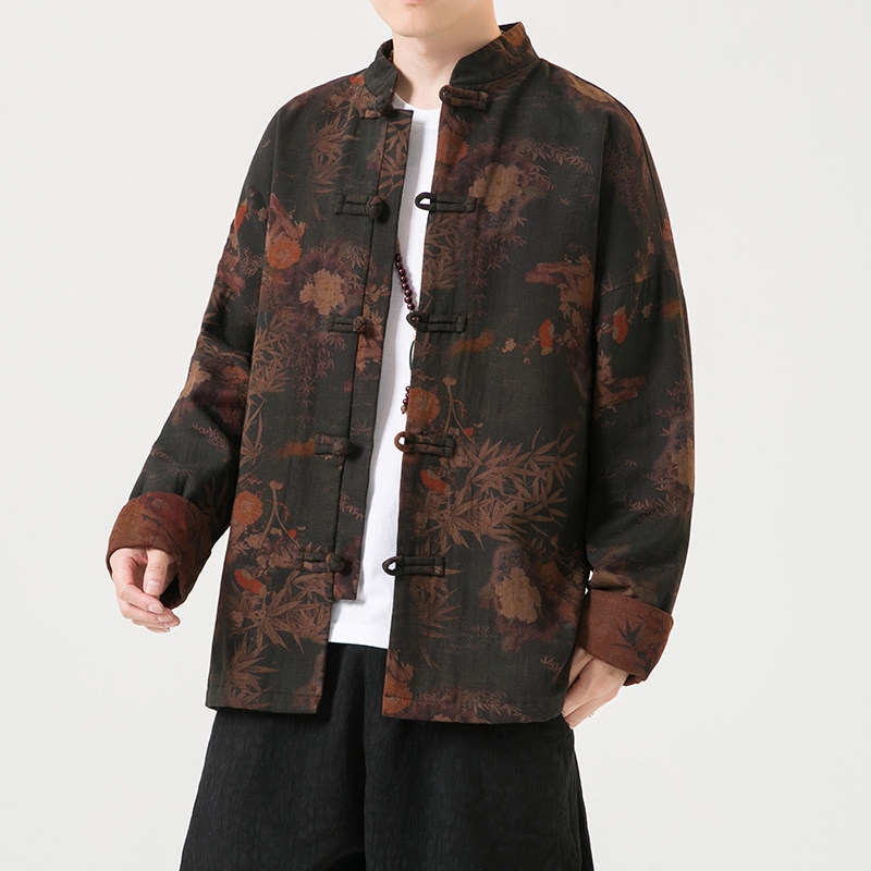 2024秋冬风男装棉复古中式唐装汉服夹克外套C229/Y768/P100图片