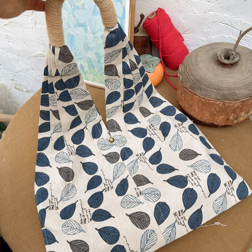 原创文艺复古棉麻帆布包