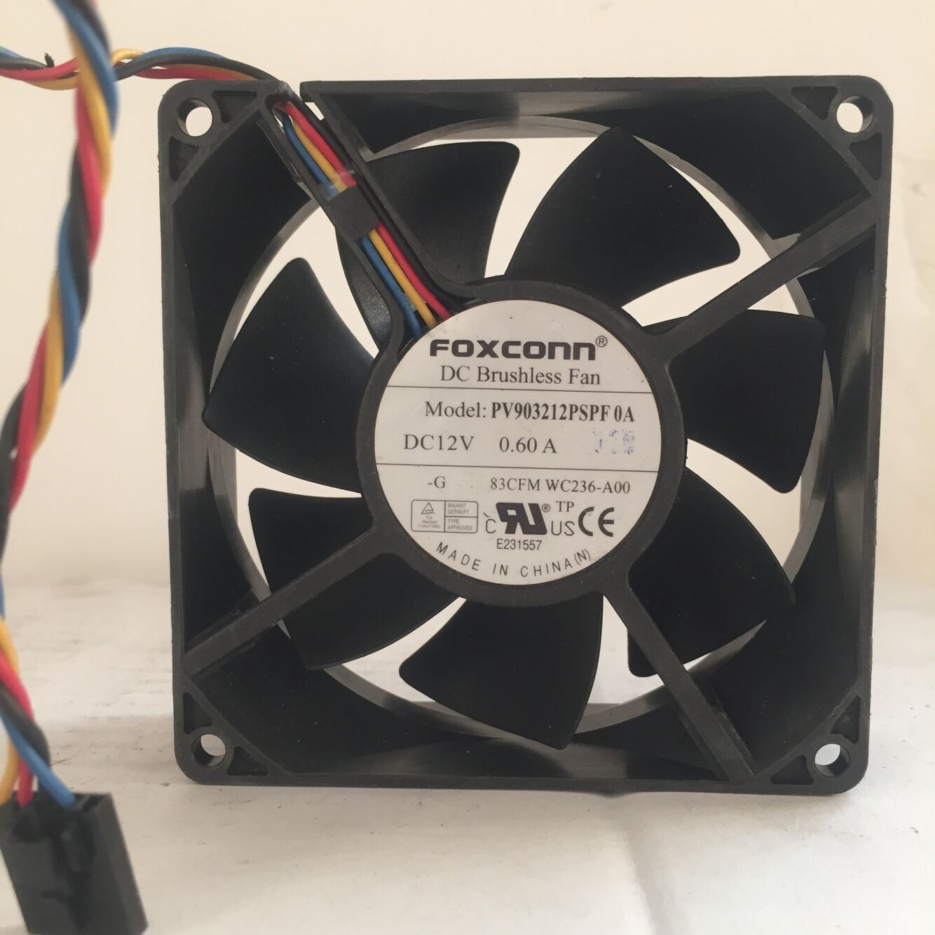 富士康9032 12V0.60A PV903212PSPF0A静音4线PWM温控机箱散热风扇
