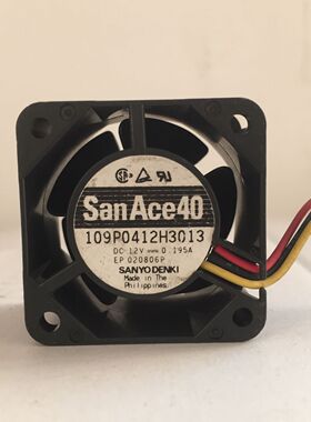 全新原装SANYO三洋 109P0412H3013 12V0.195A 4028双滚珠散热风扇