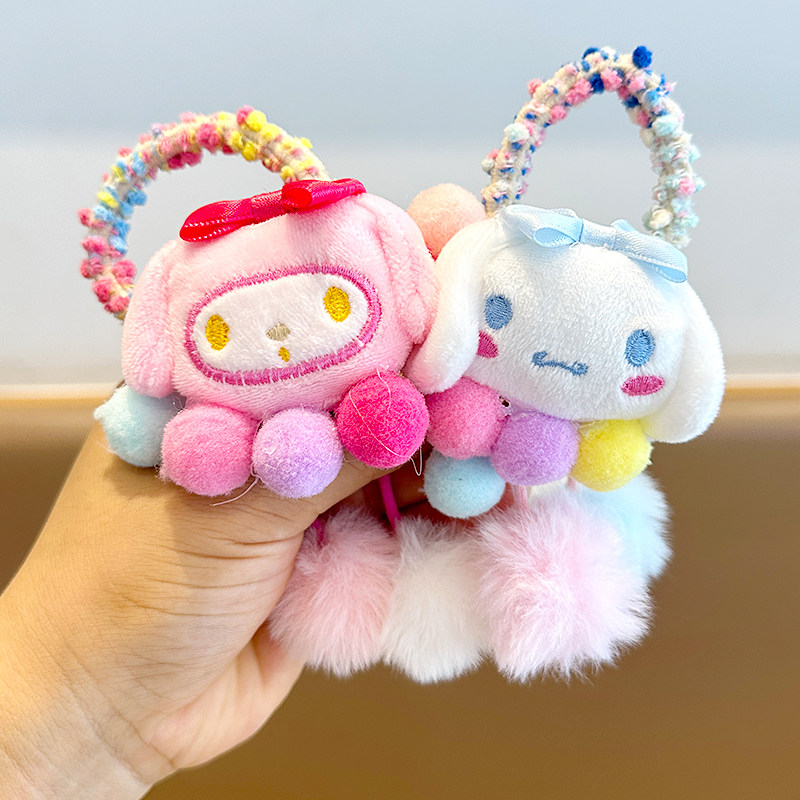 儿童可爱发圈小女孩玩偶甜美扎头发皮筋库洛米毛球简约猫咪发饰女,童装/婴儿装/亲子装,发饰,淘宝优惠券,粉丝福利购,淘宝优惠卷