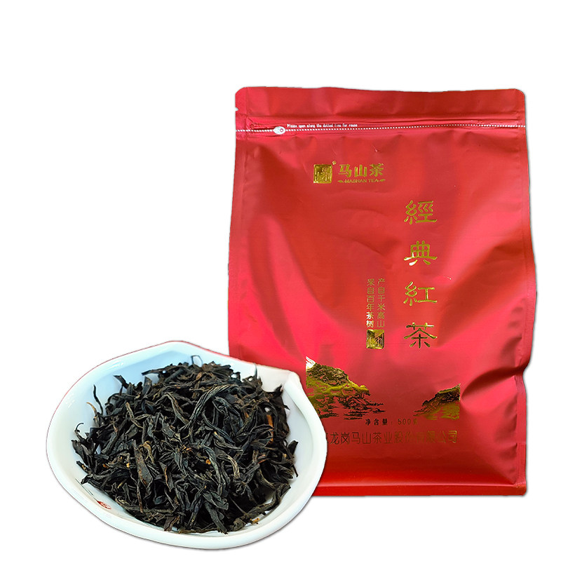 广东马山茶农家茶叶高山云雾蜜香红茶口粮红茶高山云雾茶500g散装