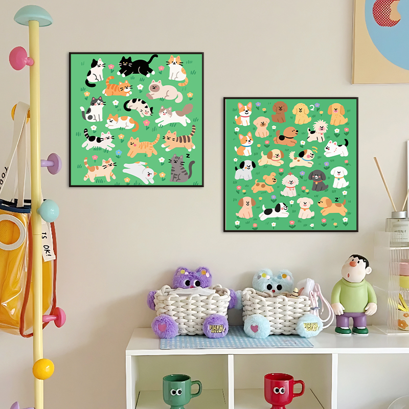 可爱治愈艺术春宫崎骏创意装饰画