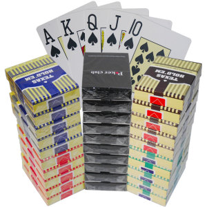 德州扑克牌专用牌金艺大字防水可水洗成人PVC彤乐高档塑料牌批发