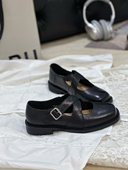 女25春复古芭蕾舞浅口单鞋 Modern Star植鞣牛皮交叉扣带玛丽珍鞋