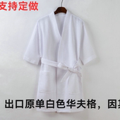 浴袍女春夏吸水速干四季 蜂巢情侣浴巾 睡衣美容汗蒸养生会所短款