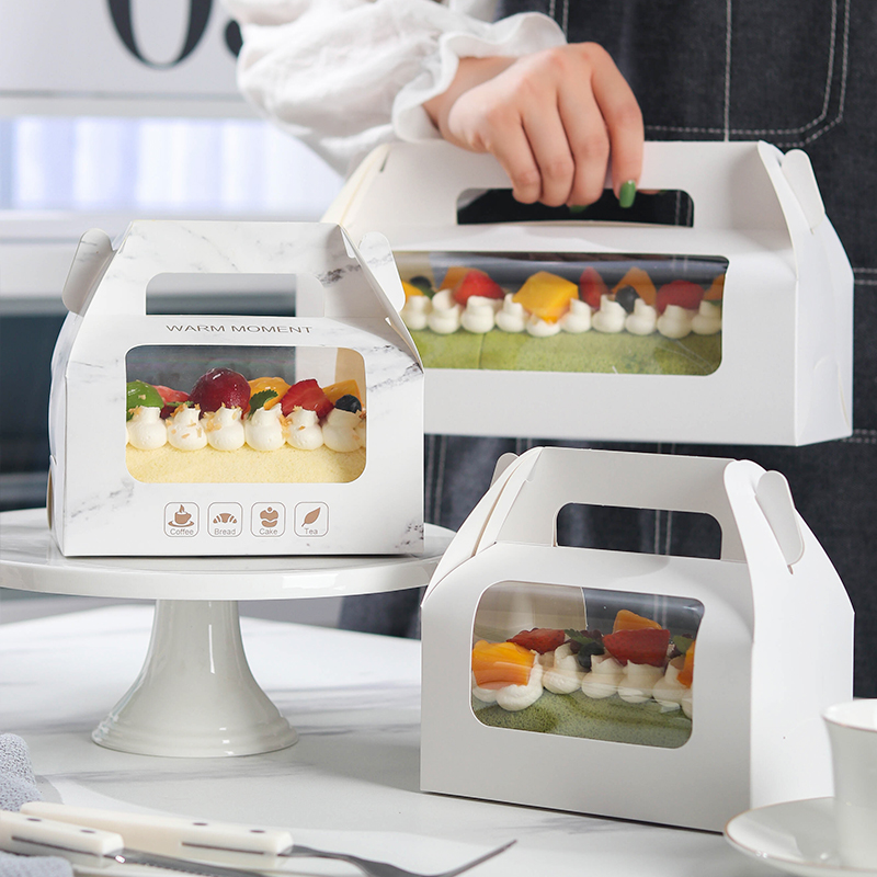 蛋糕盒手提厂家直销半卷蛋糕盒