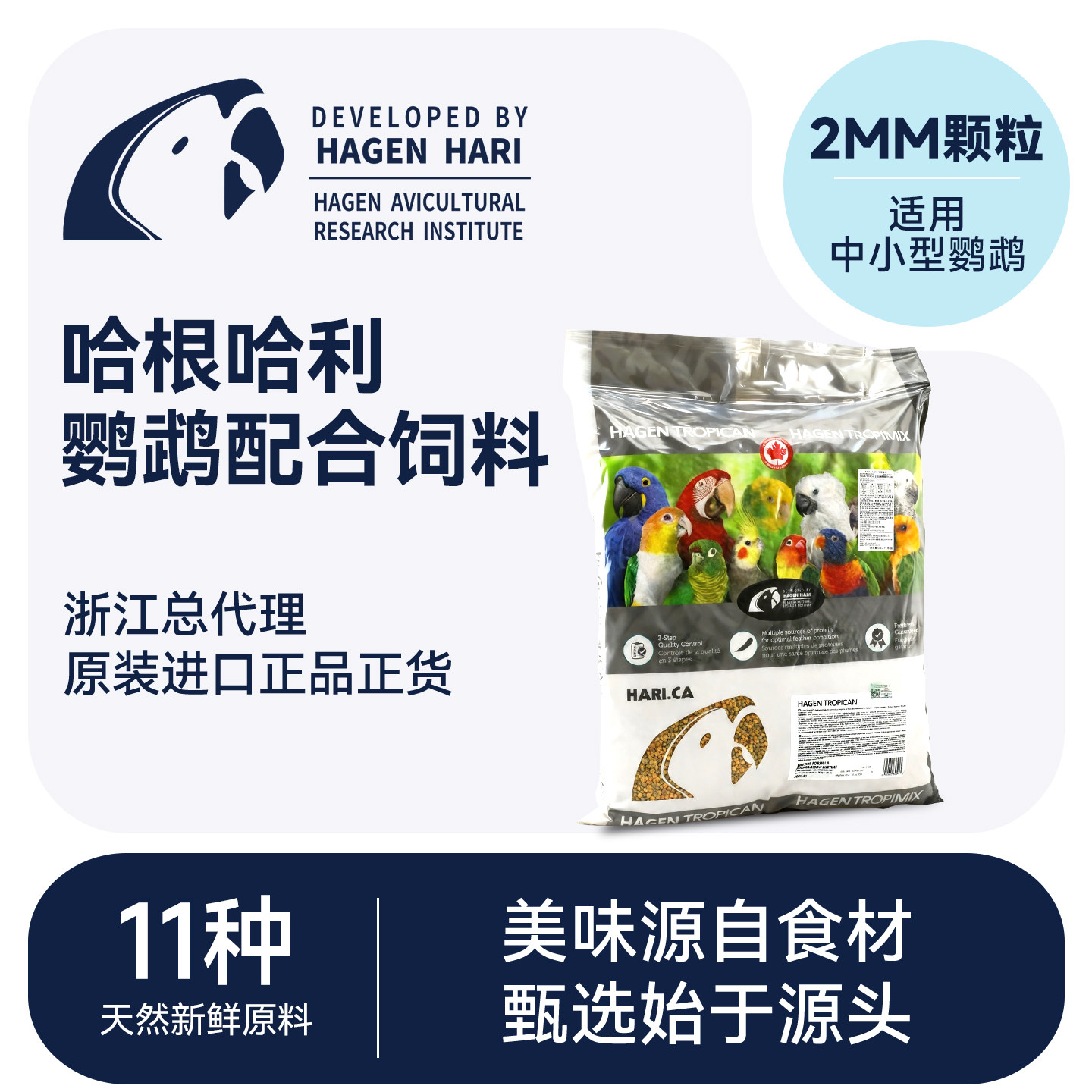 哈根哈利鹦鹉日常饲料和尚滋养丸