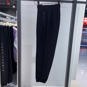 鸿星尔克女跑步九分裤针织