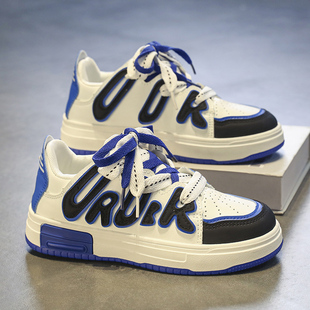 子2025新款 学生休闲潮鞋 儿童低帮防滑板鞋 男孩运动鞋 春秋款 男童鞋