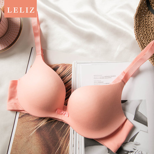 薄款透气聚拢两排扣隐形无痕文胸