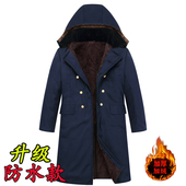 军绿棉大衣加长款 迷彩军大衣男冬季 加厚冷库防寒服老式 工作服外套