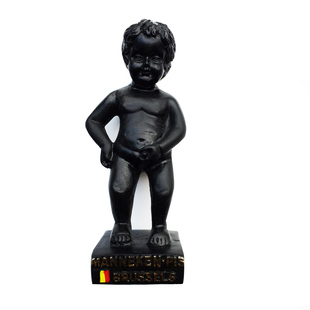 比利时布鲁塞尔地标尿童于连立体手工彩绘装饰工艺品摆件盒装包邮