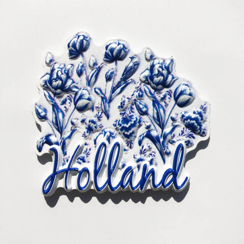 3D打印磁力冰箱贴礼品荷兰创意郁金香留言贴旅游纪念装饰工艺品