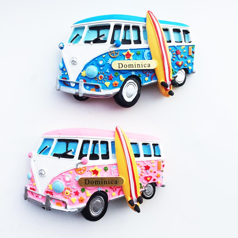 创意磁性冰箱贴 多米尼加共和国旅游纪念立体手工彩绘装饰工艺品