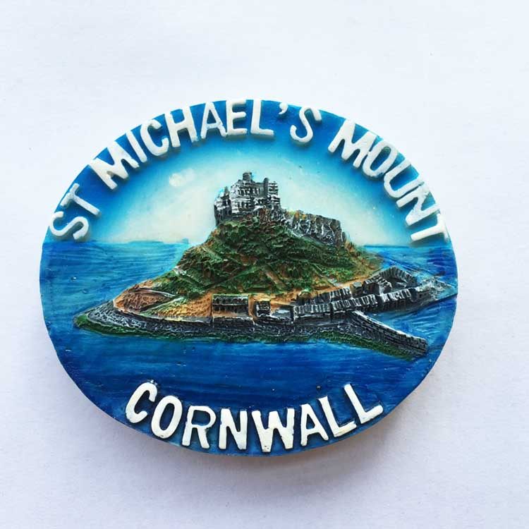 英国康沃尔圣米迦勒山城堡st michaels mount旅游纪念品冰箱贴
