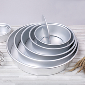 蛋糕模具活底烘焙加厚阳极活动底戚风蛋糕模器具67891011121416寸