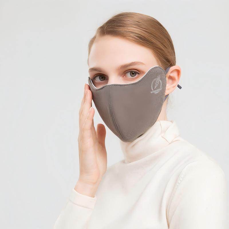 南极人冬季保暖口罩新款滑雪防风加绒加厚骑行防风立体口罩女士Z