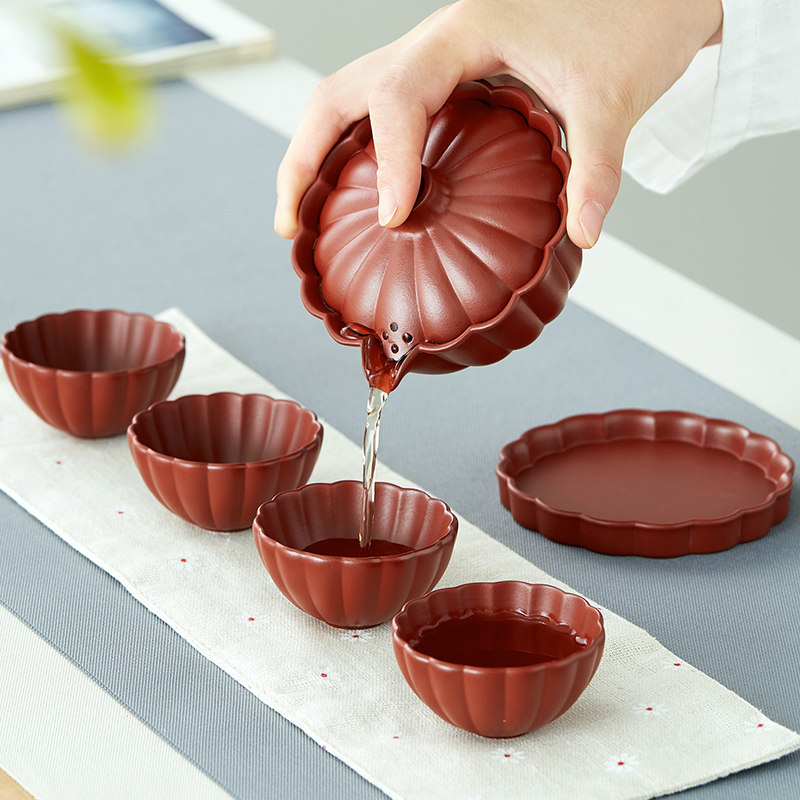 尊壶宜兴紫砂快客杯一壶四杯功夫旅行茶具套装泡茶杯盖碗礼盒定制|ruв категории посуда, чайный сервиз, кунг - Фу, чайный сервиз - от Buy2taobao.com для оказания профессиональной услуги покупки агента Taobao