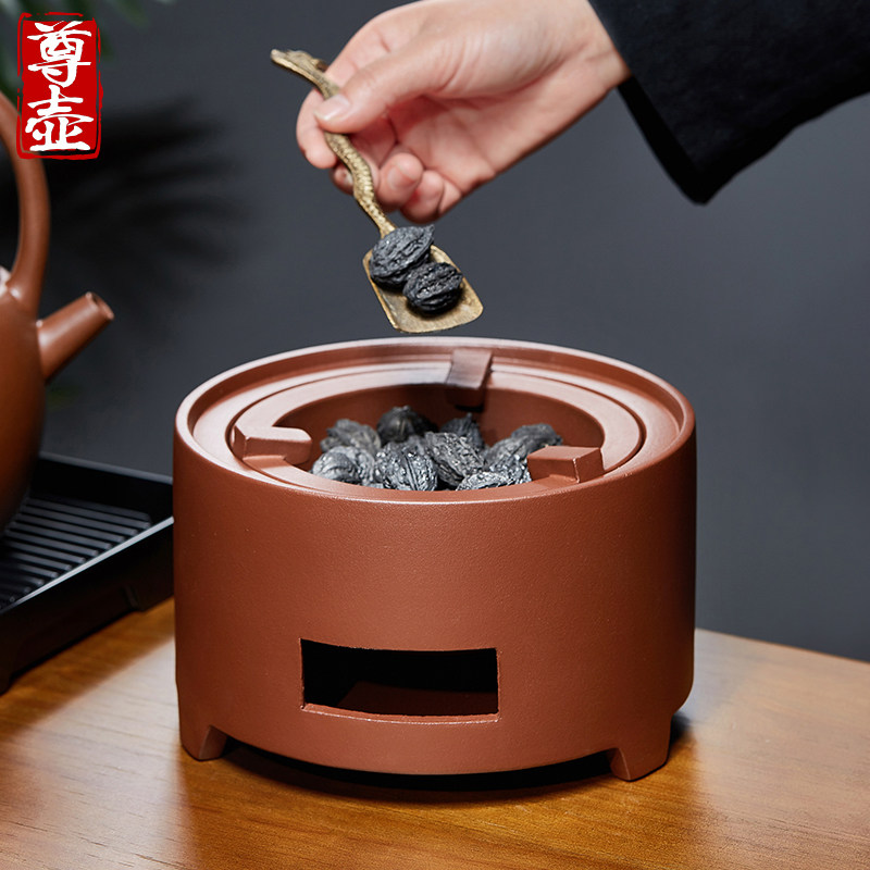 紫砂茶炉炭炉明火围炉煮茶器炭火炉老式烤火炉套装家用室内煮茶壶,餐饮具,煮茶炉,淘宝优惠券,粉丝福利购,淘宝优惠卷