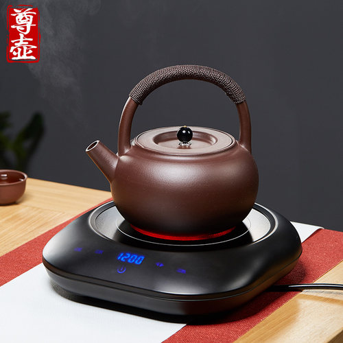 宜兴紫砂烧水壶煮茶壶电陶炉套组