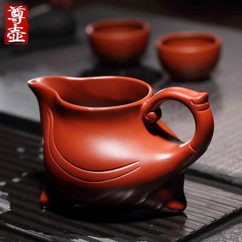 宜兴紫砂公道杯分茶器茶滤漏套装图片