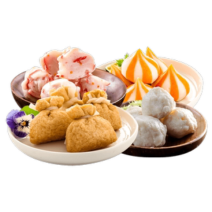 海欣鱼籽福袋组合950g鱼子福包日式龙虾球墨鱼丸子蟹子膏宝套餐煮